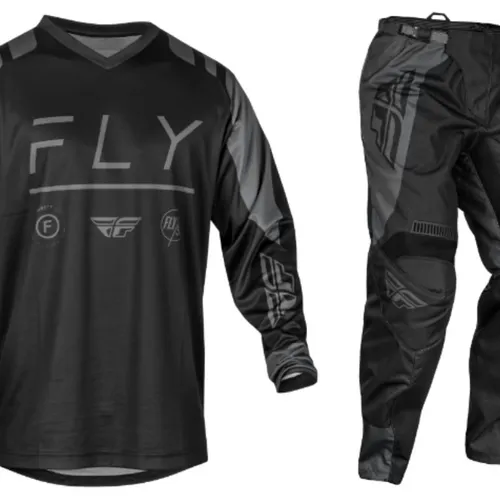 2024 Fly Racing F-16 Gear Combo - Black/Charcoal