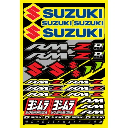 D'Cor Suzuki RMZ Decal Sheet