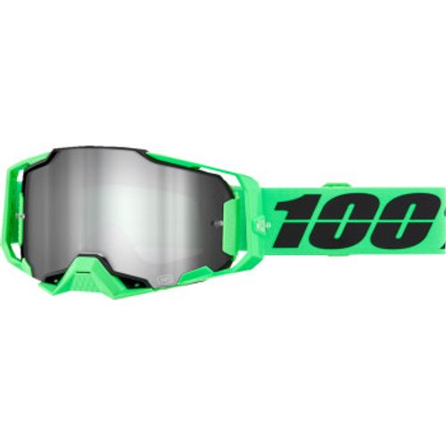 100% Armega Mx Goggles - Anza 2 w/ Silver Mirror Lens