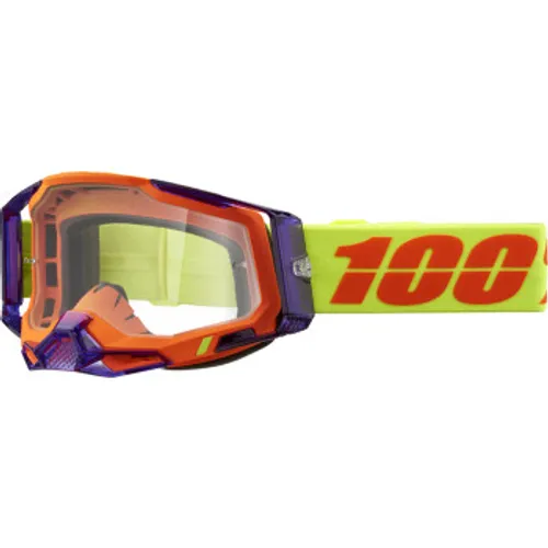 100% Racecraft 2 Goggles - Panam w/ Clear Lens