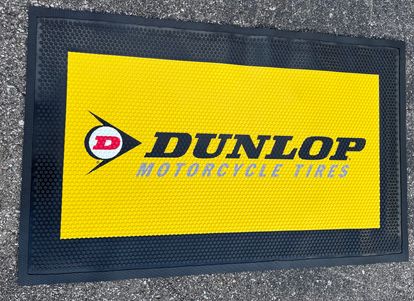 Dunlop Tire Mat - Black/Yellow / 3'x5'