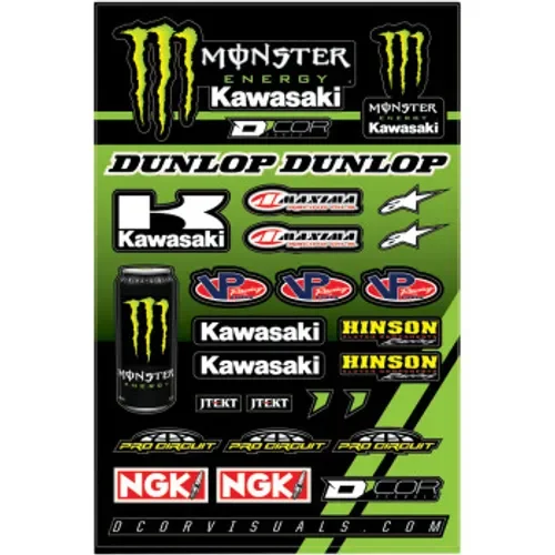 D'Cor Monster Kawasaki Decal Sheet