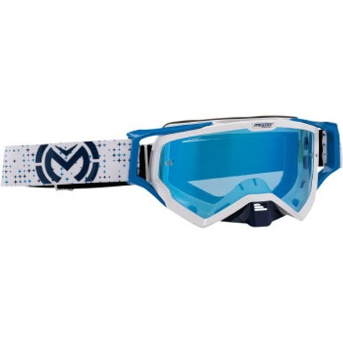 Moose Racing XCR Pro Stars Goggles - White/Blue