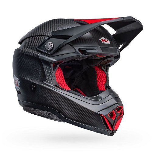 Bell Moto-10 Spherical Helmet - Satin/Gloss Red/Black