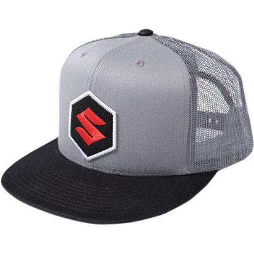 Factory Effex Suzuki Mark Snapback Hat - Black/Gray