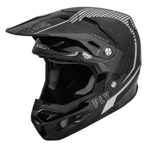 Fly Racing Formula Carbon Tracer Helmet - Silver/Black