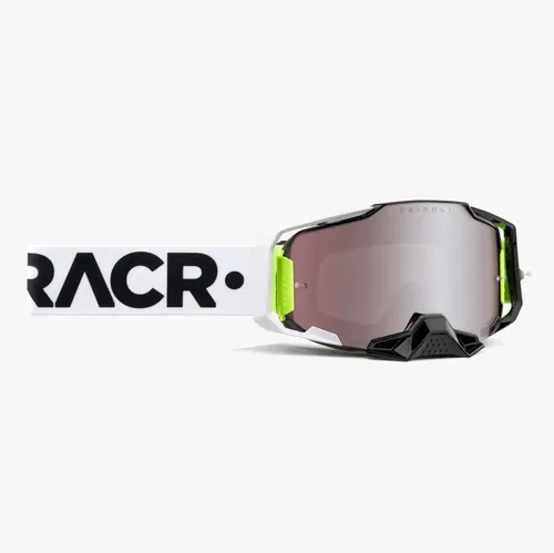100% Armega RACR Goggles w/ HiPer Silver Mirror Lens