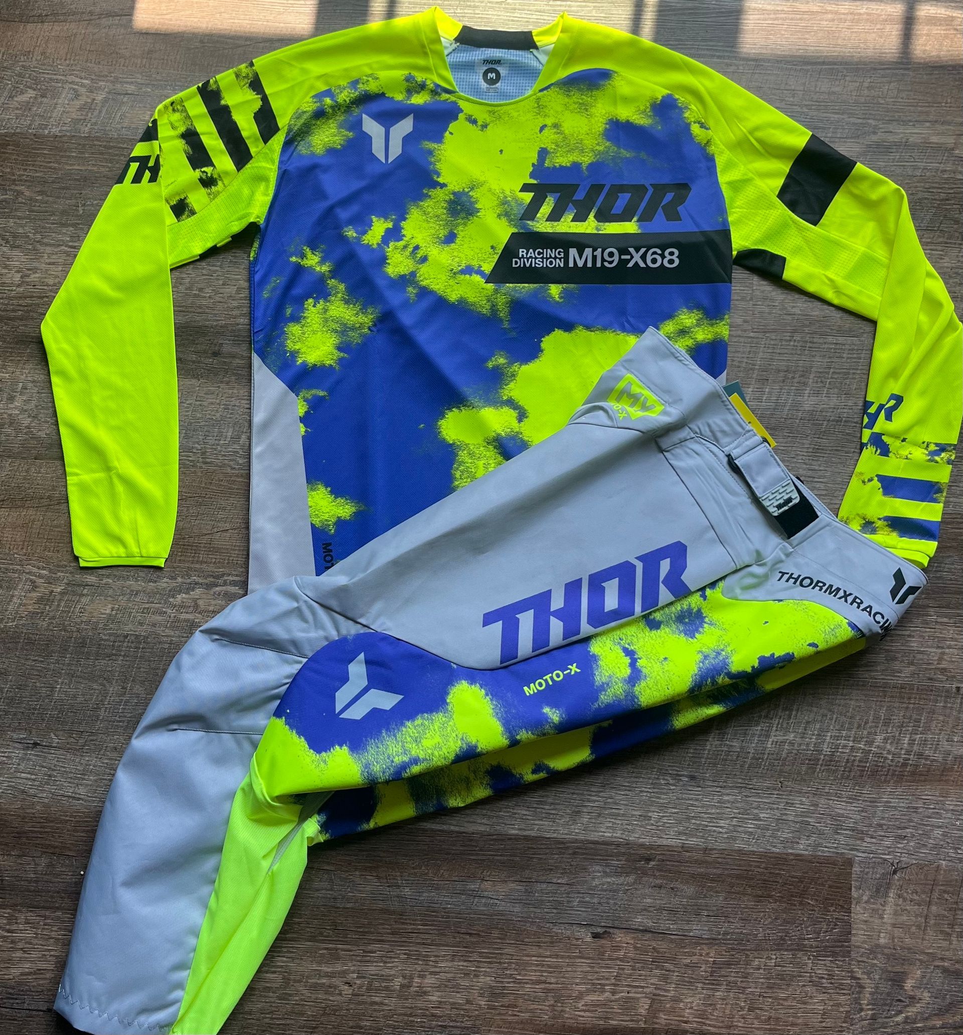 Thor Launchmode Bleach Gear Combo - Gray/Acid