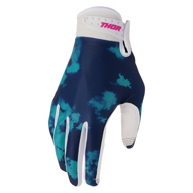 Thor Launchmode Bleach Gloves - White/Aqua