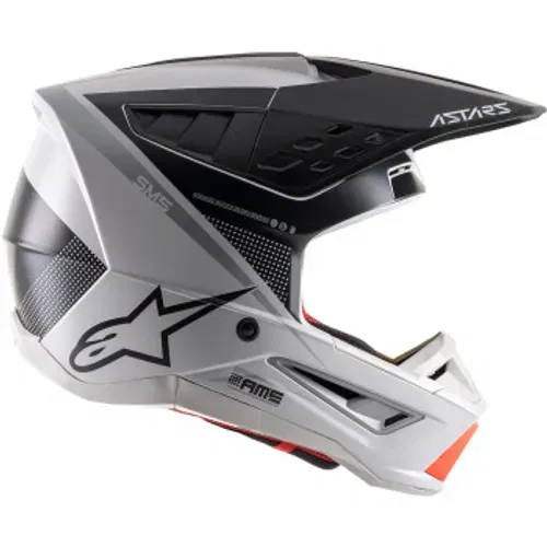 Alpinestars SM5 Rayon Helmet - Matte Gray/Black/Silver
