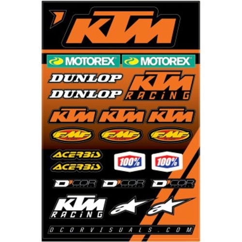 D'Cor KTM Racing Decal Sheet
