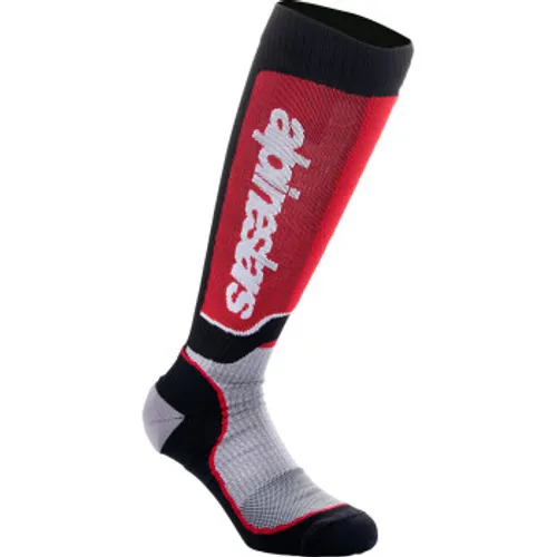 Alpinestars MX Plus Socks - Black/Red/Gray