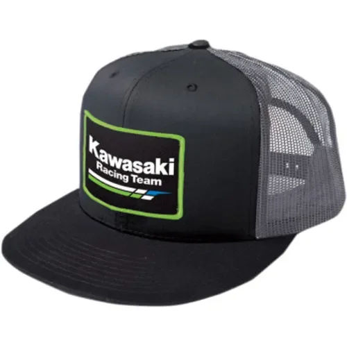 Factory Effex Kawasaki Racing Snapback Hat - Black/Gray