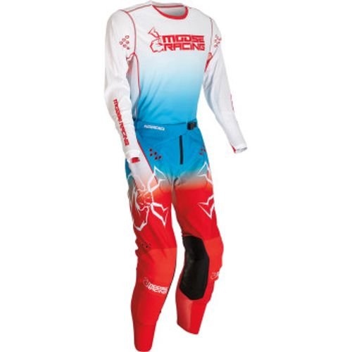 Moose Racing Agroid Gear Combo - Red/White/Blue