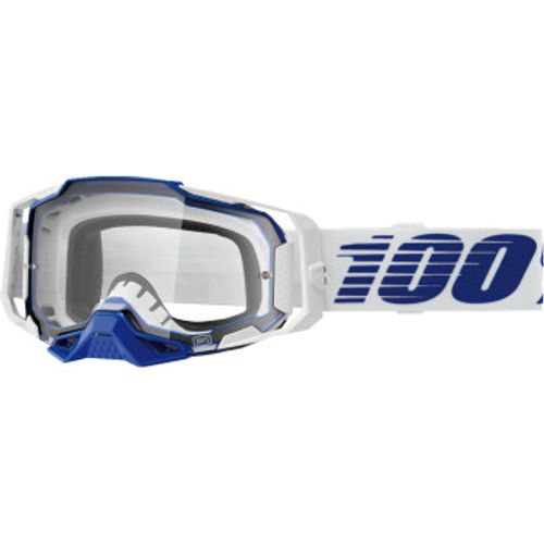 100% Armega Mx Goggles - Blue w/ Clear Lens