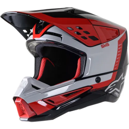 SALE! Alpinestars SM-5 Beam Helmet - Black/Gray/Red