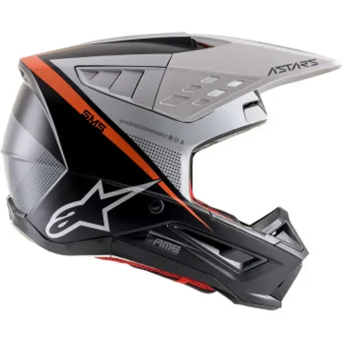 Alpinestars SM5 Rayon Helmet - Matte Black/White/Orange