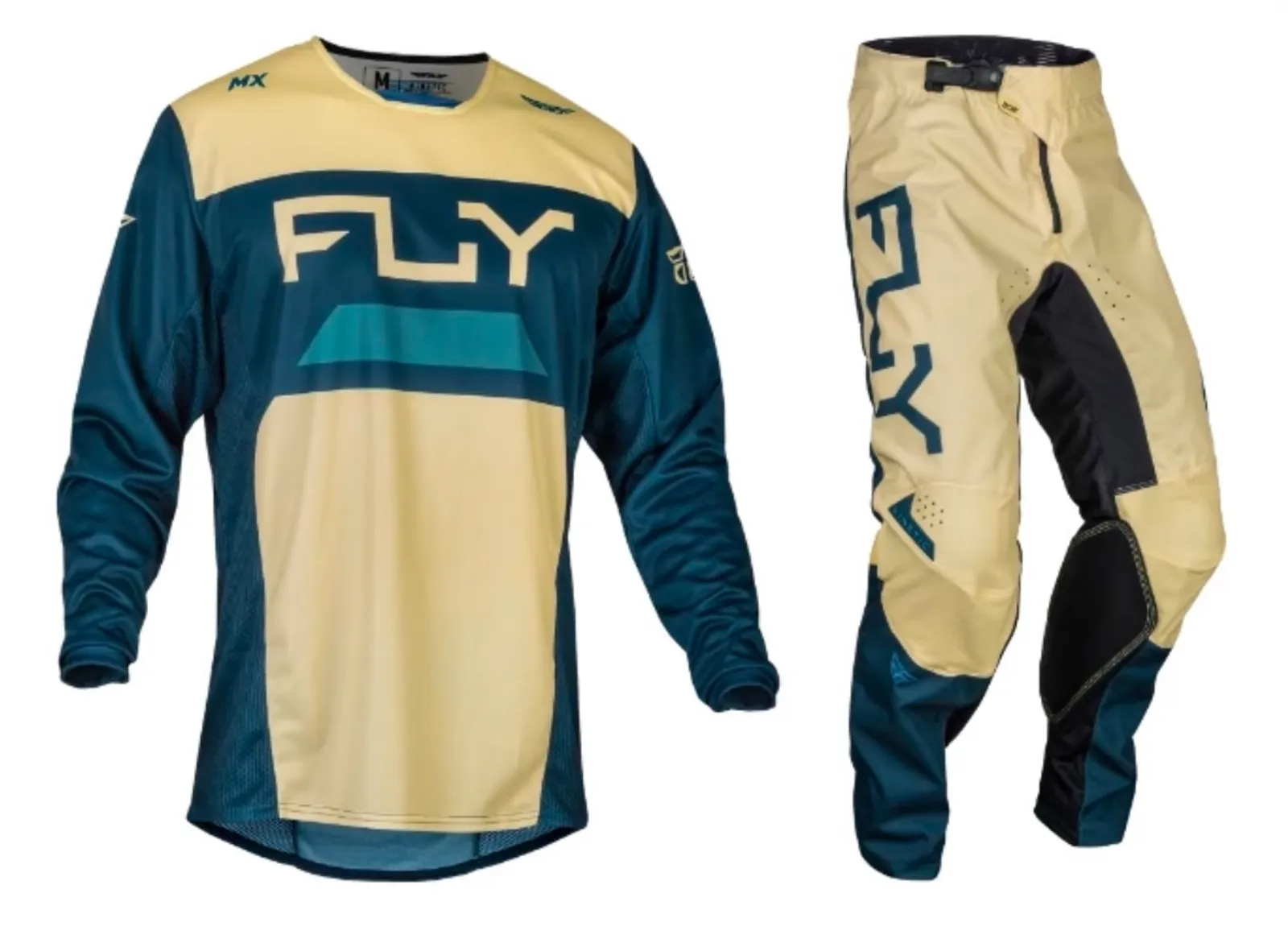 2024 Fly Racing Kinetic Reload Gear Combo - Ivory/Navy