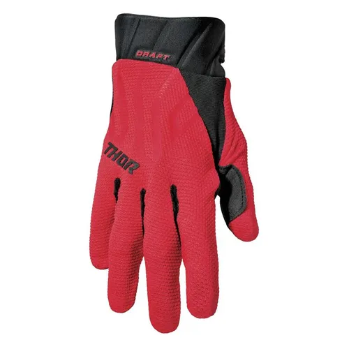 Thor Draft MX Gloves - Red/Black