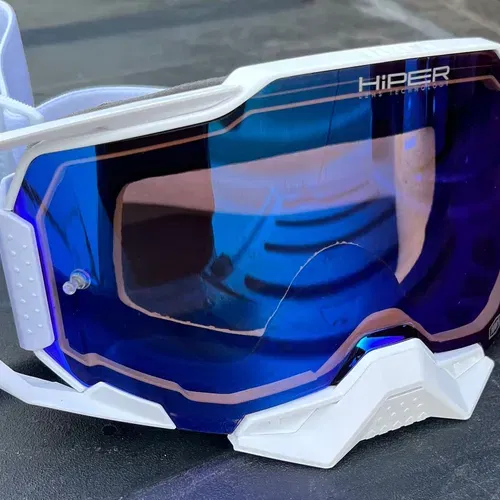100% ARMEGA アルメガ　HiPER ブルーミラー　超美品 ゴーグル,100%,ARMEGA | モトクロス・オフロードバイク用品通販