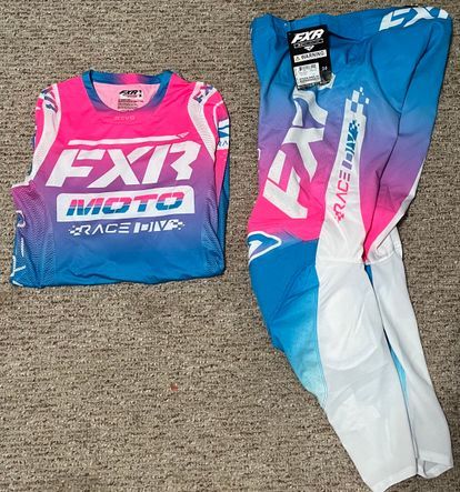 FXR Revo Comp MX Jersey/Pants - Cotton Candy / Medium / 34