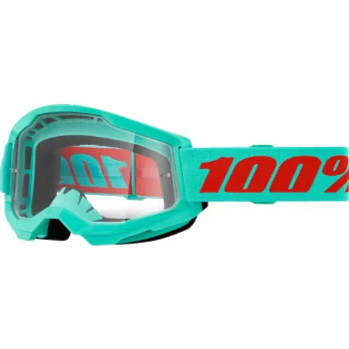 100% Strata 2 MX Goggles - Maupiti w/ Clear Lens