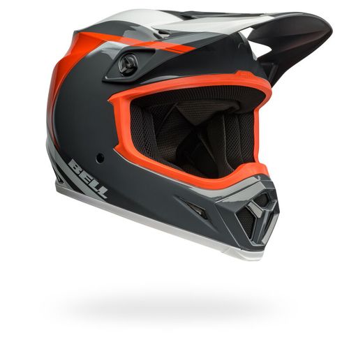 Bell MX-9 MIPS Dart Helmet - Gloss Charcoal/Orange