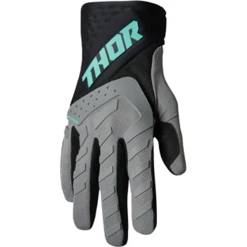 Thor Spectrum MX Gloves - Grey/Black/Mint