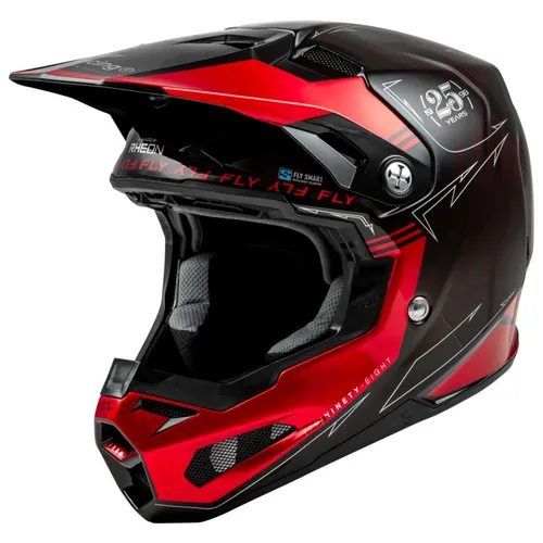 2024 Fly Formula S Carbon Legacy Helmet - Red Carbon/Black