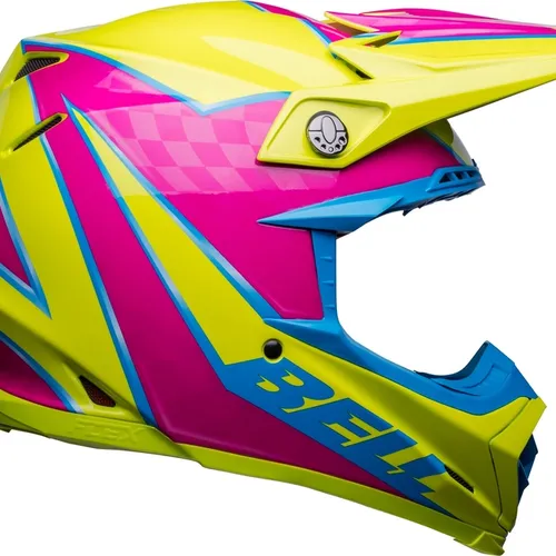 NEW! Bell Moto-9s Flex Sprite MX Helmet - Yellow/Magenta
