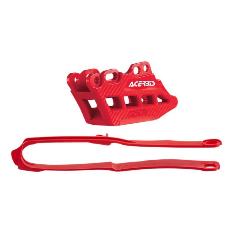 Acerbis Chain Guide & Slider Kit - Red / 2019-2024 Honda CRF450R