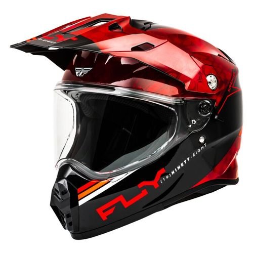 Fly Racing Trekker Kryptek Conceal Helmet - Red/Black