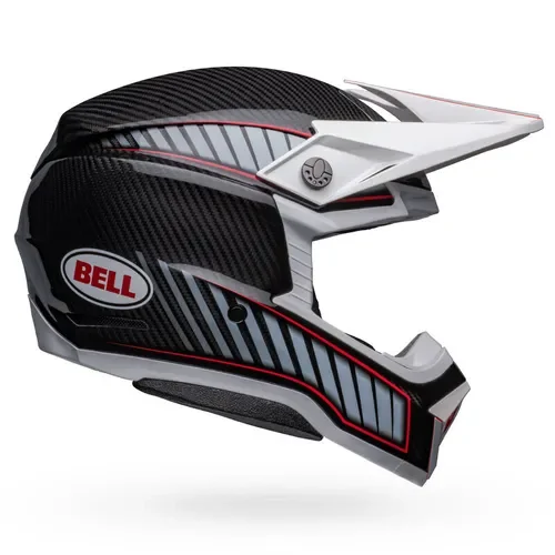 Bell Moto-10 Spherical Helmet - Rhythm - White/Black