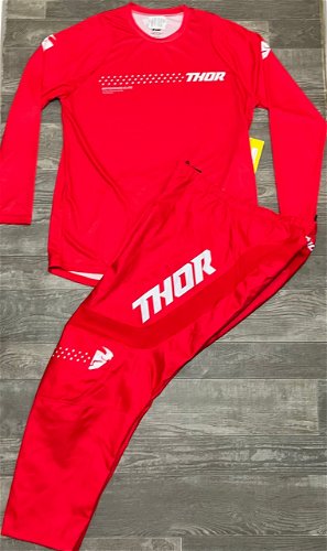 Thor Youth Sector Minimal Gear Combo - Red