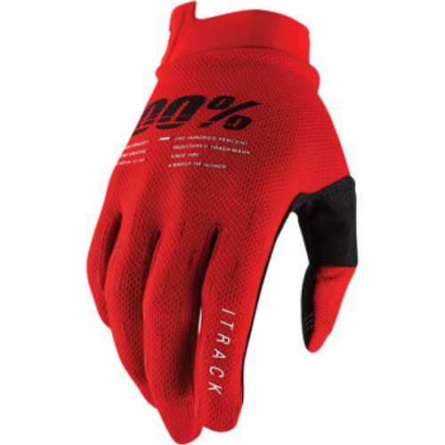100% iTrack MX Gloves - Red