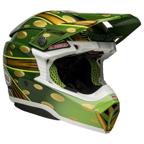 Bell Moto-10 Spherical McGrath Replica Helmet - Gloss Green/Gold