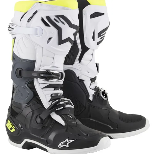 Alpinestars Tech 10 Boots - White/Yellow