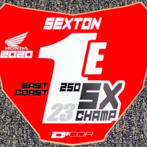 Chase Sexton 2020 SX Champ Front Number Plate Decal