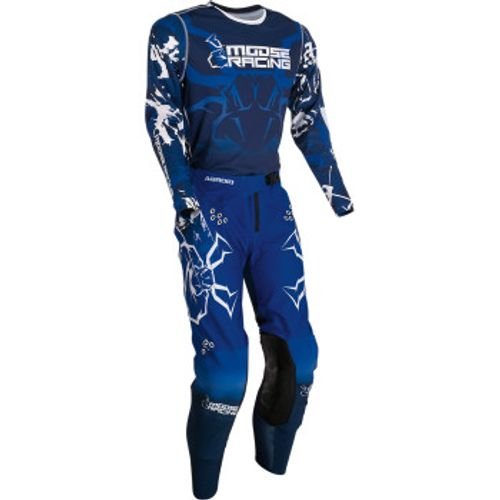 Moose Racing Agroid Gear Combo - Blue/White