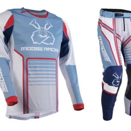 2024 Moose Racing Agroid Gear Combo - Gray/Blue