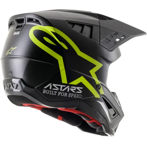 Alpinestars SM-5 Compass MX Helmet - Matte Black / Yellow