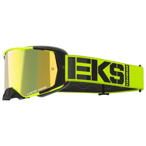 EKS Lucid Caliber MX Goggles - Flo Yellow w/ Gold Mirror Lens