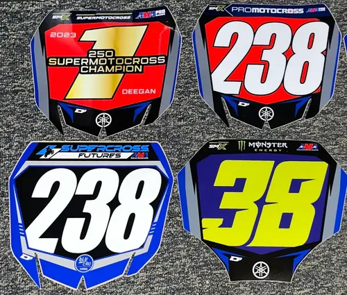 4 -Haiden Deegan Front Number Plate Decals