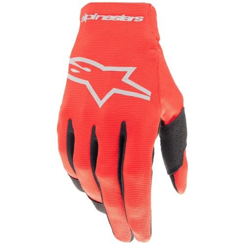 Alpinestars Radar MX Gloves - Red/Silver