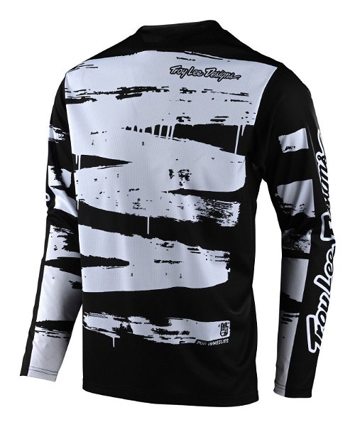 Troy Lee Design GP Brushed Jersey - Black/White - Medium