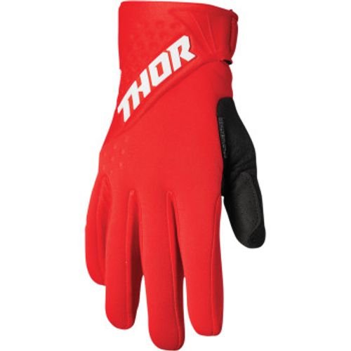 Thor Spectrum Cold Weather MX Gloves - Red/White
