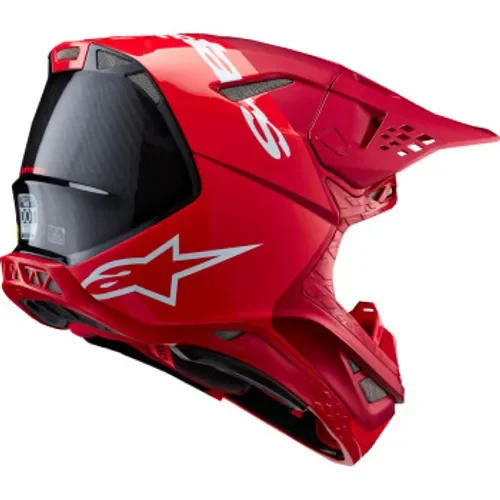 Alpinestars Supertech M10 Flood MX Helmet - Red Matte & Glossy