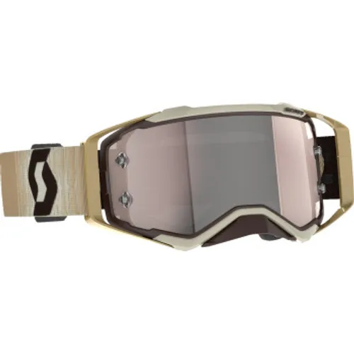 Scott Prospect Goggles - Beige/Brown w/ Silver Chrome Lens