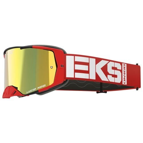 EKS Lucid Caliber MX Goggles - Red w/ Gold Mirror Lens