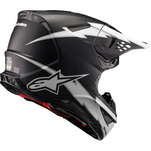 Alpinestars Supertech M10 Ampress MX Helmet - Black/White Matte